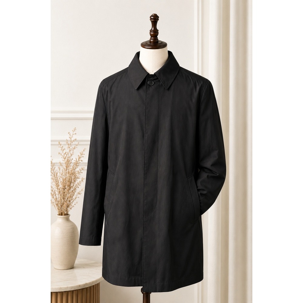 Hugo Boss Black Car Coat Waterproof Minimalist Quiet Luxury Commuter XL‎
